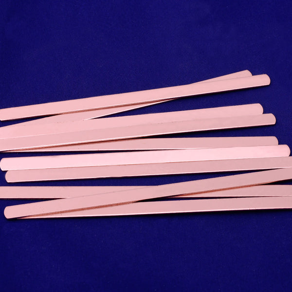 Copper Rectangle Blanks,Metal Stamping Blank, Rectangle Metal Blanks,tibetara®,About 6"*1/4"(152*6mm) 18 Gauges,5 each/lot