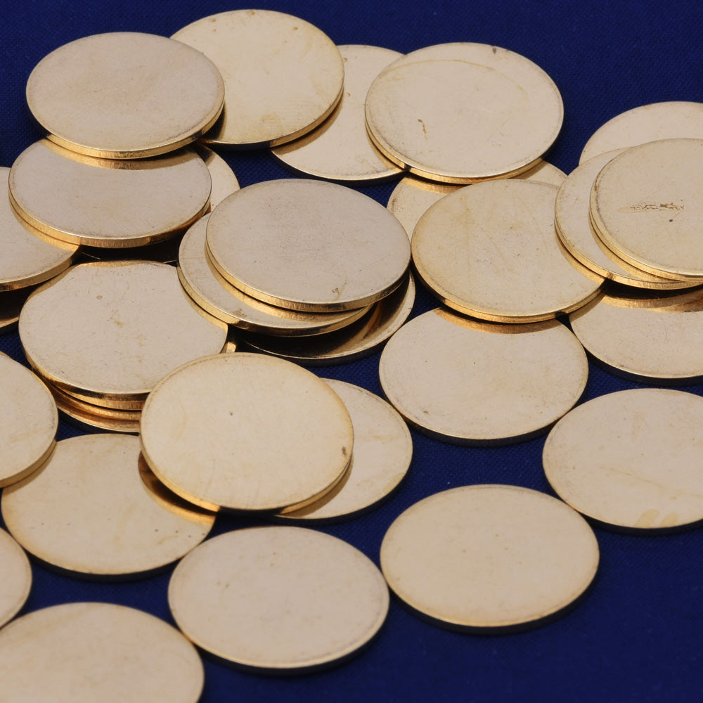 Round Brass Stamping Blanks,Personalized Stamping Blank,Stamping Supplies,tibetara®,About 1/2"（14mm）50 each/lot