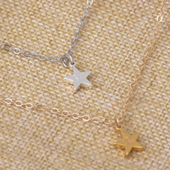 Pendant Necklace,initial necklace, engraved Personalized star Necklace,Necklace Personalized Gifts