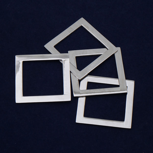 Stainless Steel Square Washer Blank FANTASTIC SHINE,tibetara® About 1 1/4"(32mm) 16 Gauges Stamping Blanks,10 each/lot
