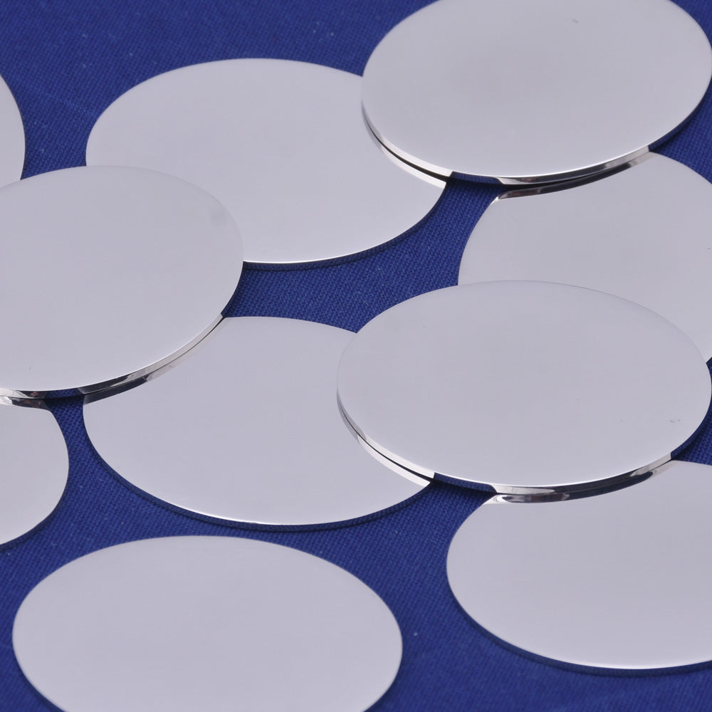 About 1" x 1 1/4"(25mm x 32mm)tibetara® Stainless Steel Oval Disc Stamping Blank ,18 Gauges ,AWESOME Silver Alternative,10 each/lot