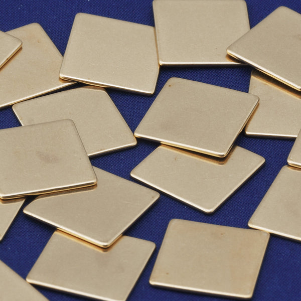 About 5/8"（16mm） tibetara® Brass Square Stamping Blanks  FANTASTIC SHINE,18 Gauges,Stamping Supplies,Jewelry Tags,20 each/lot