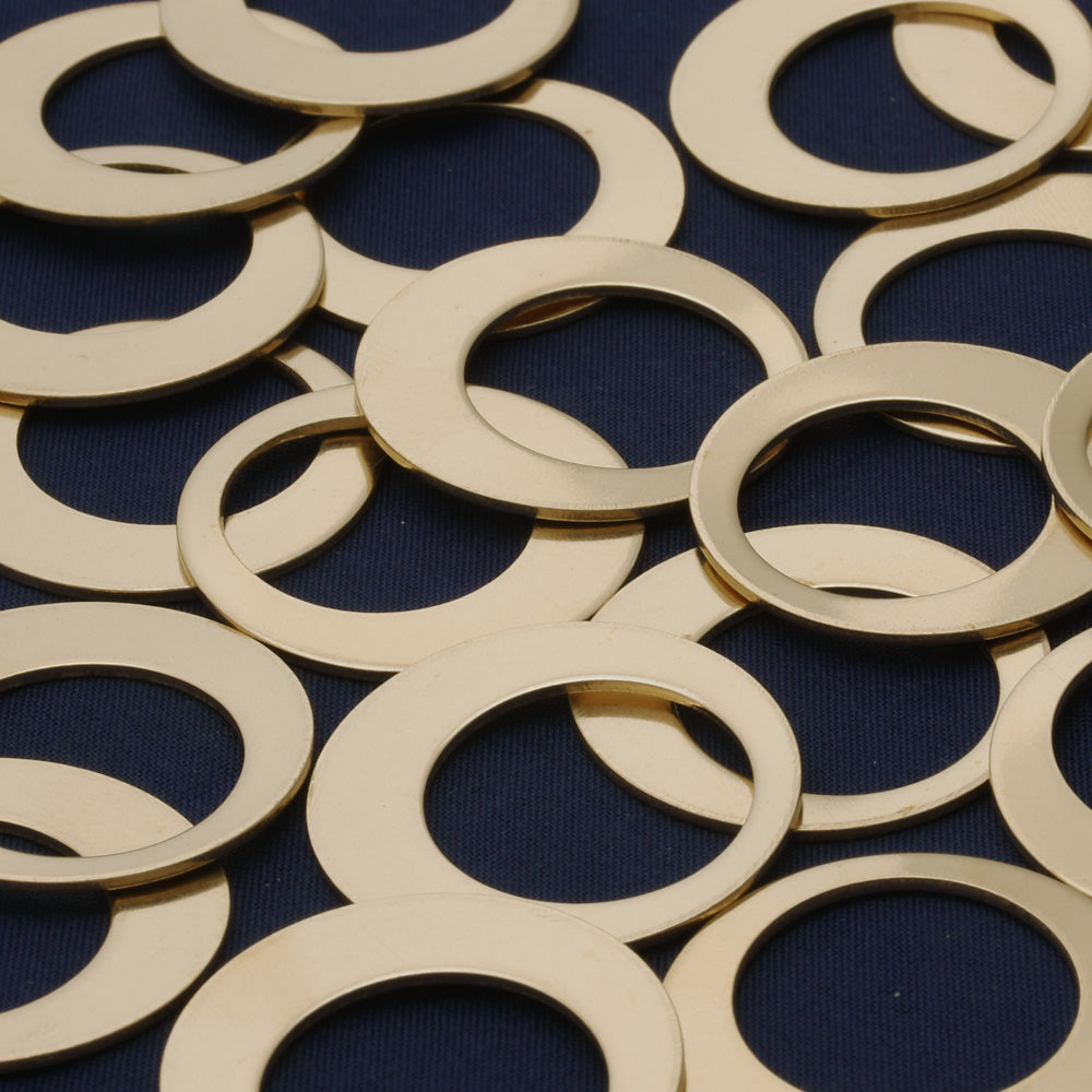 Brass Round Offset Washers Stamping Blanks,Handmade Stamping tags,SHINE,tibetara®,About 1 1/4"(32mm) ,18 Gauges,20 each/lot