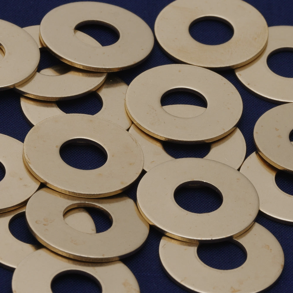 About 3/4"(20mm) tibetara® Brass Round Washer with 8mm Hole Stamping Blanks - Blank Disk - FANTASTIC SHINE - 18 Gauges,20 each/lot