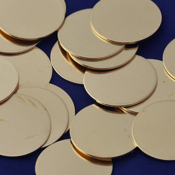 1"（25mm) tibetara® Round 18 Gauges  Blank,Brass gold disc stamping blank,18 Gauge Stamping Discs Blank Metal Discs,20 each/lot