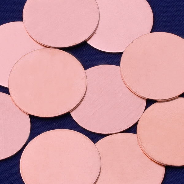 About 1"(25mm)  tibetara® Copper 18 Gauges Blanks Discs Tags -Round Circle Blank -25mm Disc Shape,20 each/lot