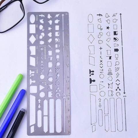 Stainless Steel Arrows planner stencil / Filofax Stencil, Scrapbook Stencil ,pocket stenci tibetara®,About 2 1/2x7" 1 each/lot