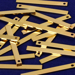 About 30*3*1 mm tibetara® DIY Jewelry, Brass Bars, Necklace,rectangle Necklace Bar