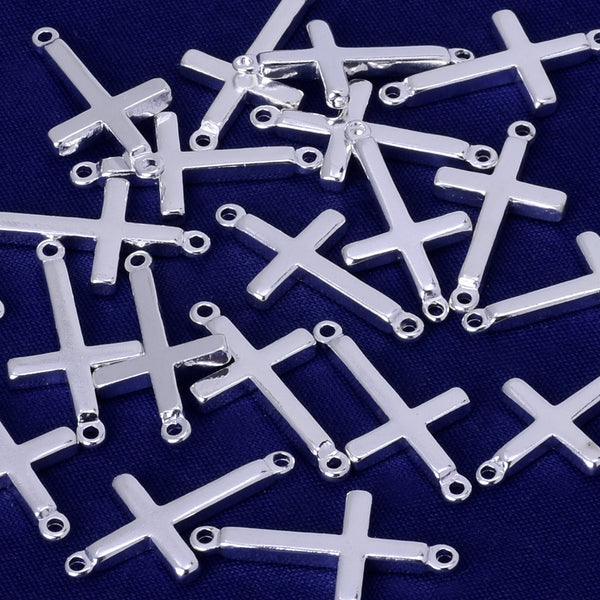 About 11*2mm tibetara® Charms, cross Pendant, Brass Bars