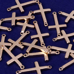 About 11*2mm tibetara® Charms, cross Pendant, Brass Bars