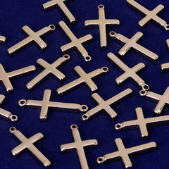 About 13*2.3mm,Cross Pendants Stamping Tags,Bar blank,Brass Cross Charm Pendants