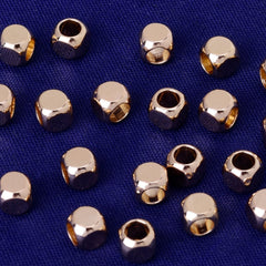 About 4*4*4mm,tibetara®Plated, Spacer Beads, 4 sided Blank Bar