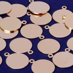 brass Stamping Blanks Coin Disc Charm stamping blank About 12mm