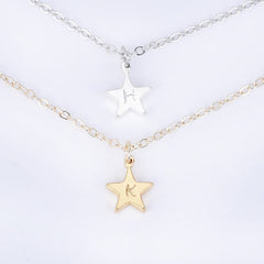 Personalized Name Necklace, Star Necklace,Custom Necklace Personalized Necklace