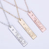 Thin Engraved Bar Necklace,NAME necklace,Personalized Gift For Her