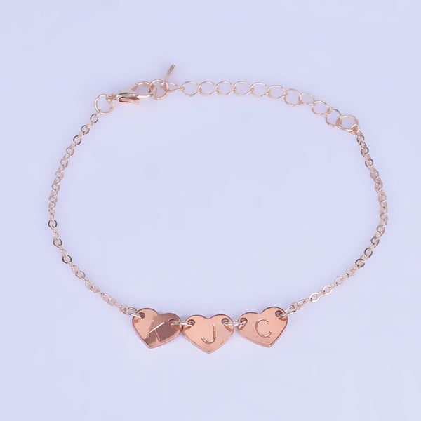 Custom Bracelet,Lover Bracelet ,Personalized Bracelet for women,Heart blank, Gift