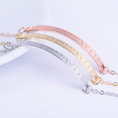 Date Bracelet,Skinny Bar,Personalized Bracelet,mothers day gift,mothers day jewelry