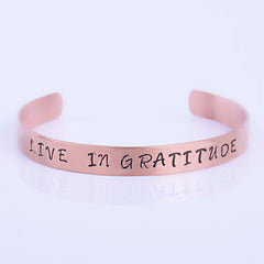 Custom Bracelet stamped Aluminum,Copper,Brass,mothers day gift,Personalized Gift