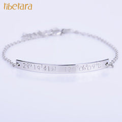 Handwriting Jewelry,Coordinate Anklet,Engraved Jewelry,Memorial Jewelry
